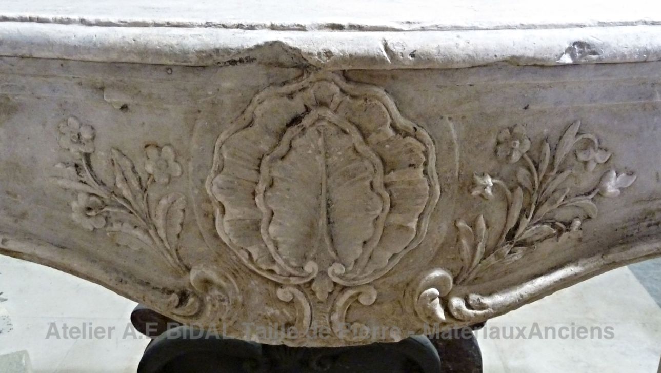 Beautiful detail on this old fireplace registered as French cultural asset.