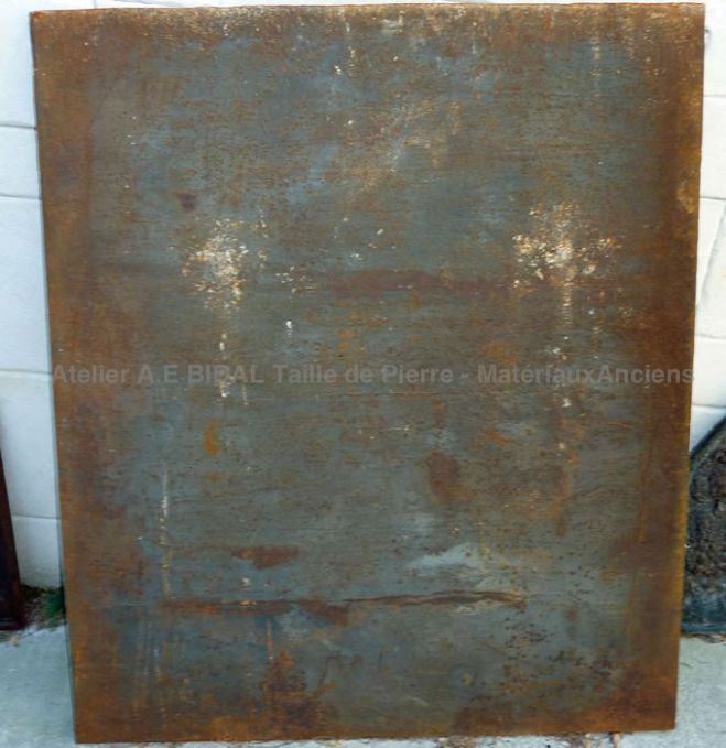 Plaque de fonte lisse ** VENDUE