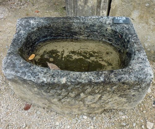 Nice rectangular basin made of granite in a rustic basin style.