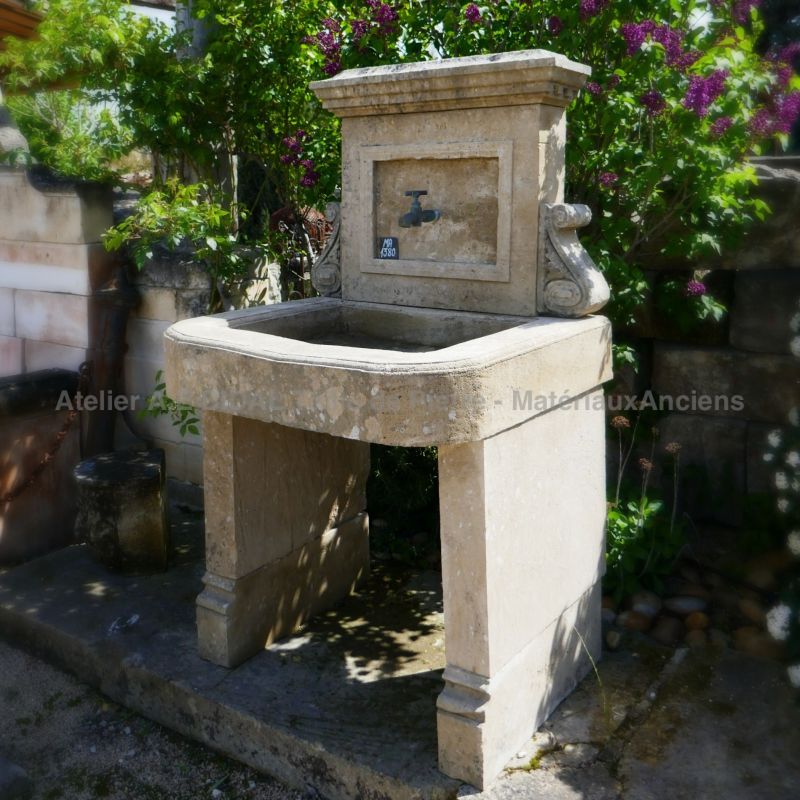 Stone sink | Old style sink for outdoor | Summer kitchen.