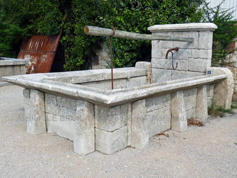 Stone village wash-house by Alain BIDAL Antique Materials in Provence
