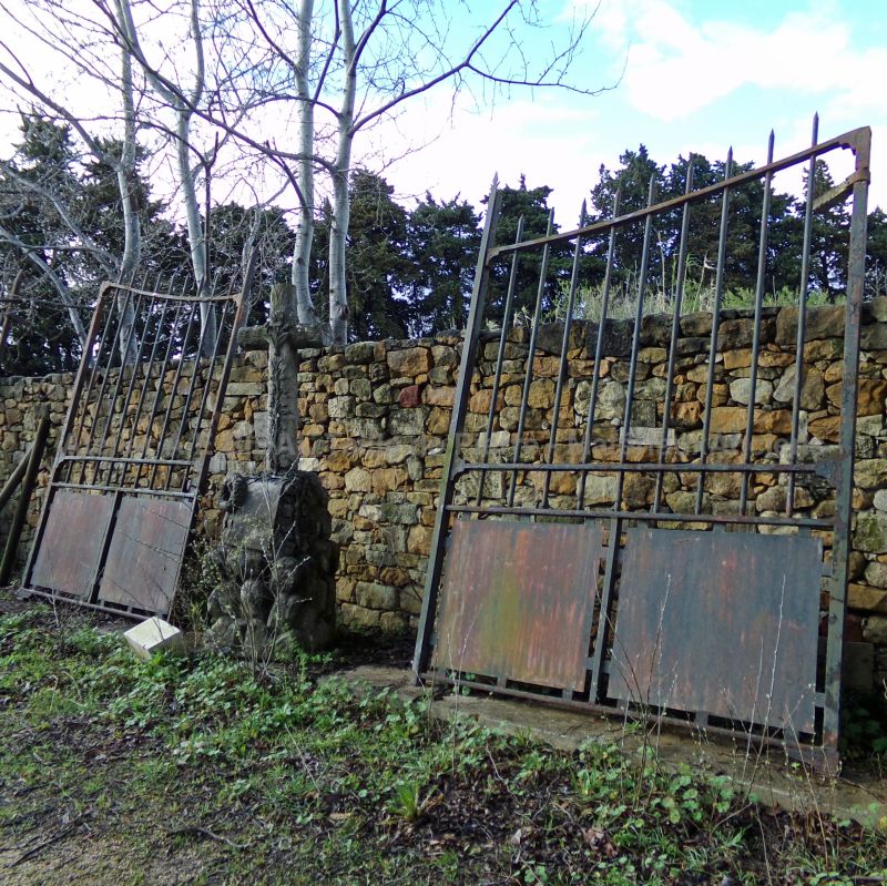 4-meter gate for stone pillars - Atelier Alain BIDAL (Provence)