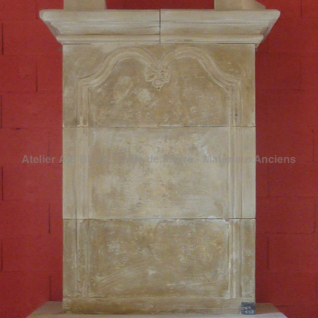 Old stone fireplace restored in the Isle on Sorgue.