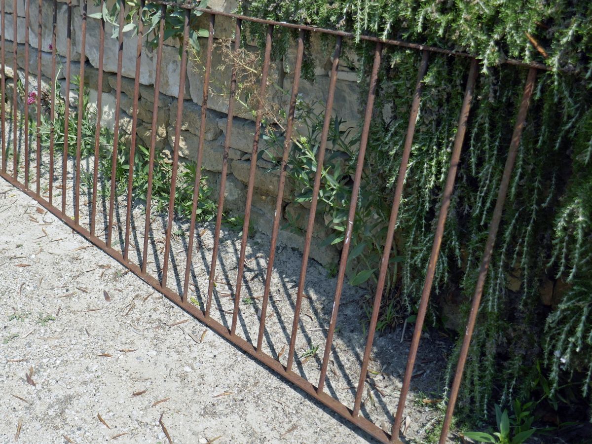 Antique wrought-iron railings