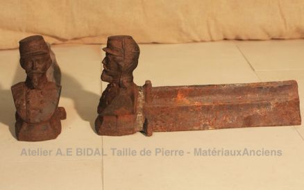 Chenets anciens marmouset ** VENDUS