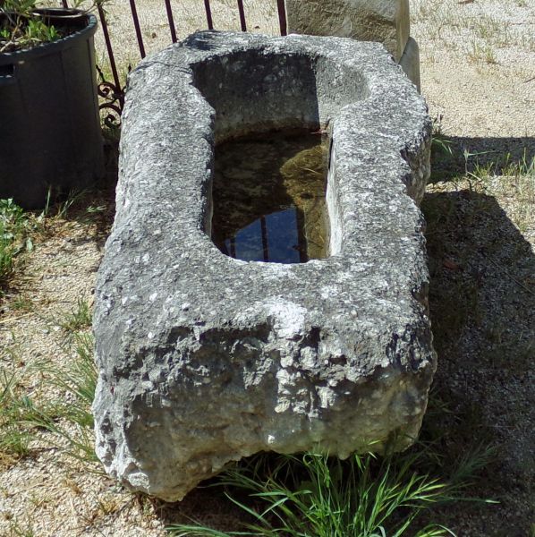 Stone trough as garden planter | Alain Bidal Antique Materials in Provence