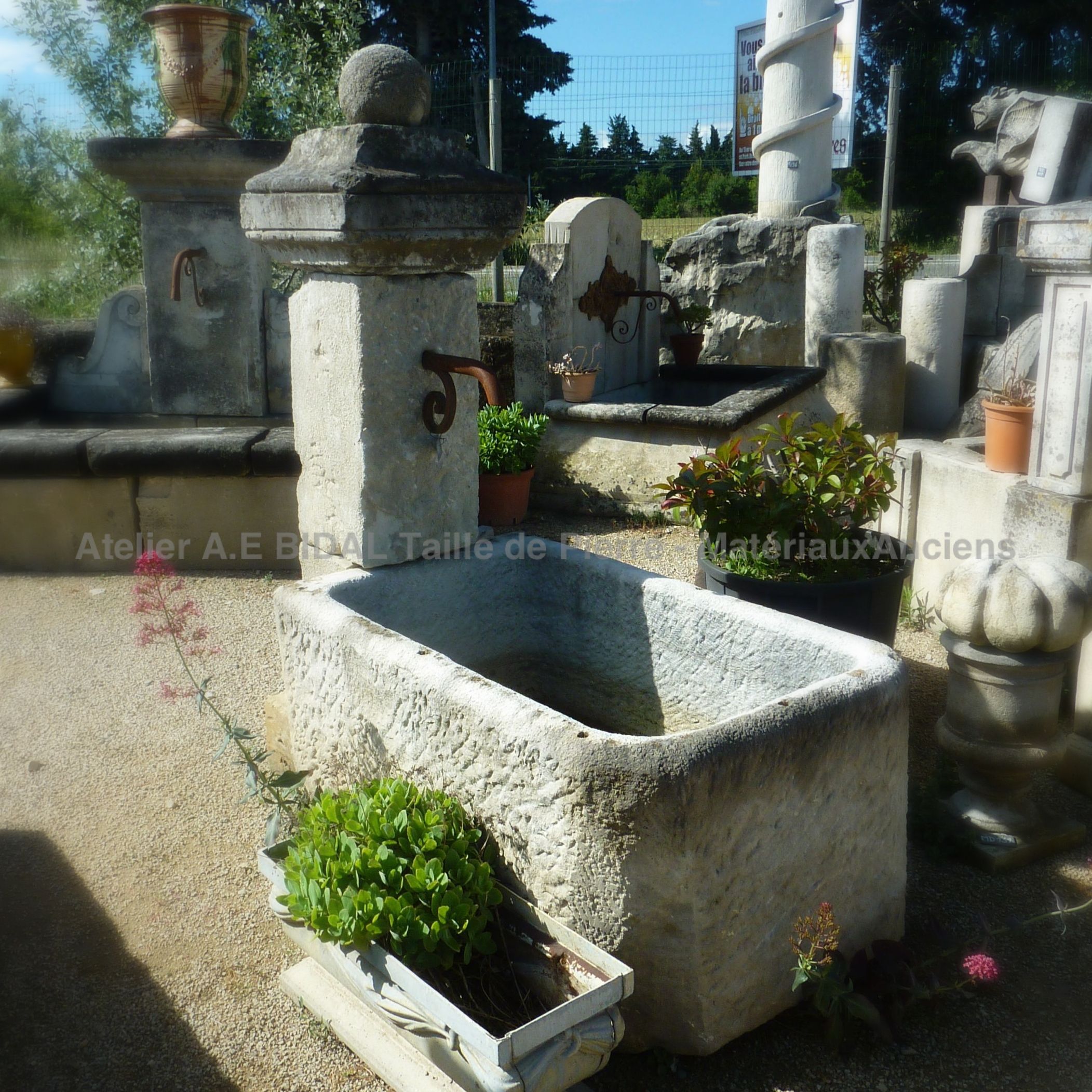 Delightful fountain made of antique stones ** SOLD