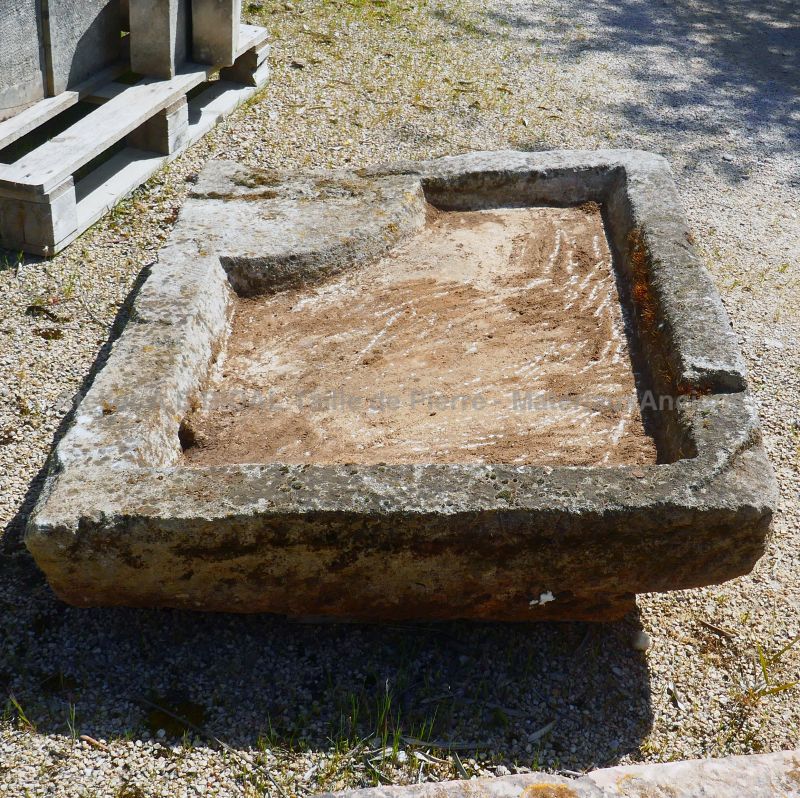 Antique weathered stone sink by The Antique Materials in Provence Alain BIDAL