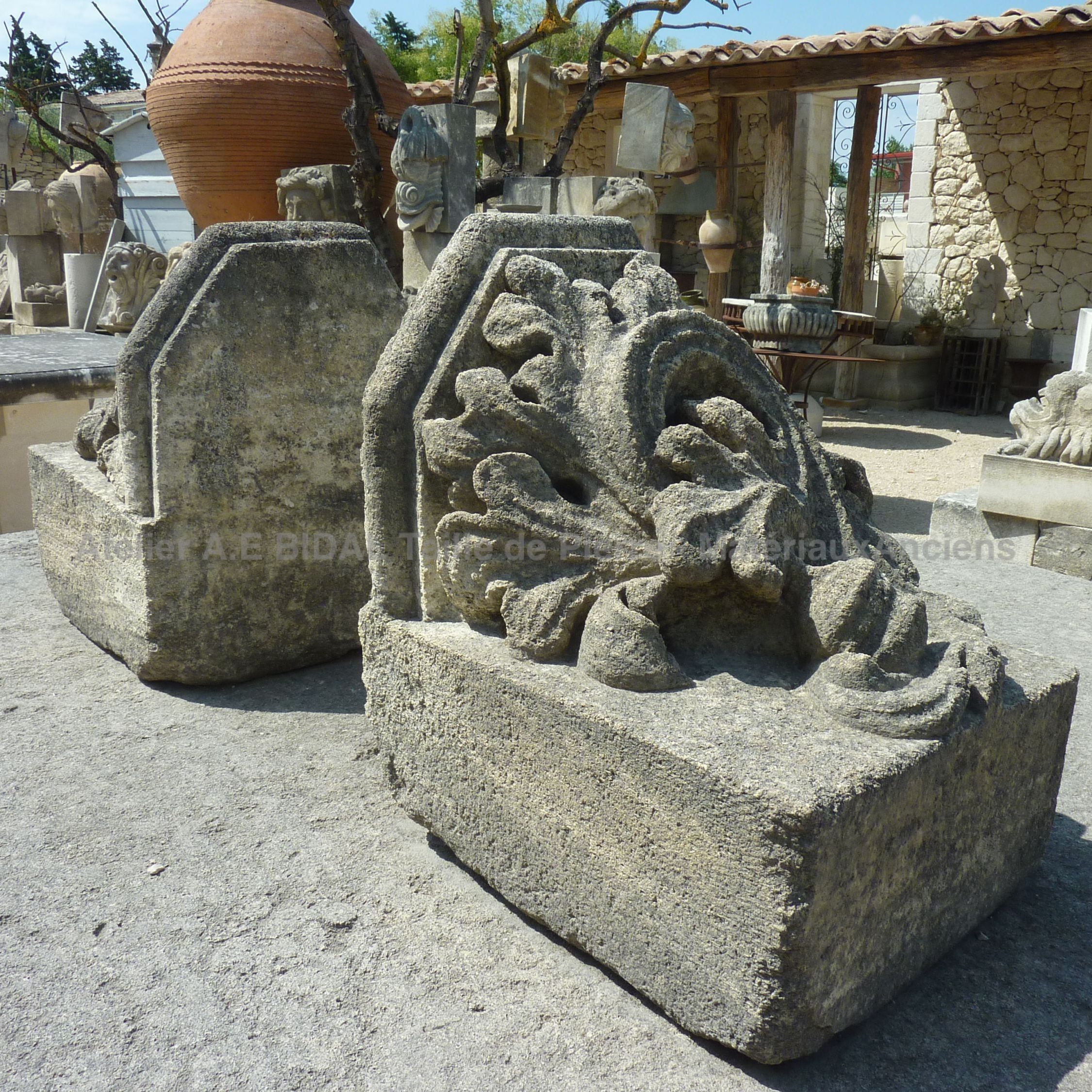 Stone cornice - beautiful old cornices with sculptures.
