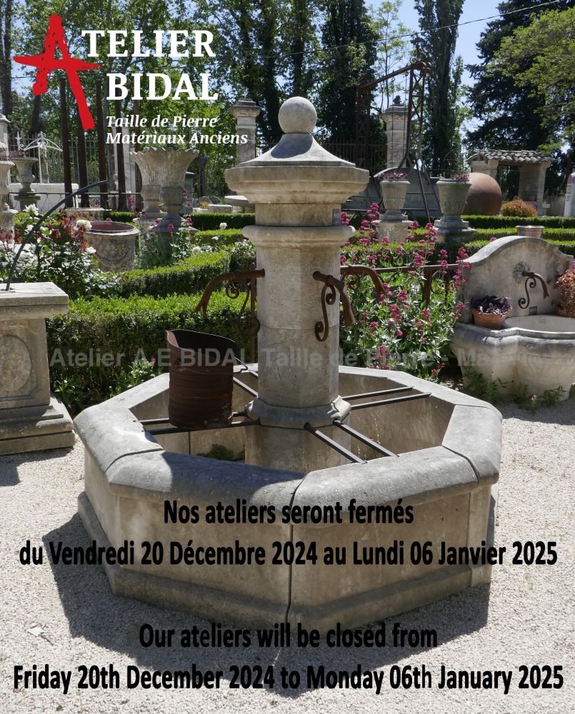 The Antique Materials Alain Bidal ǀ End of year closing dates 2024