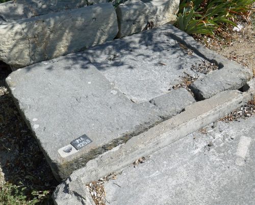 An old sink - Provencal style sink - sink made of natural stone.