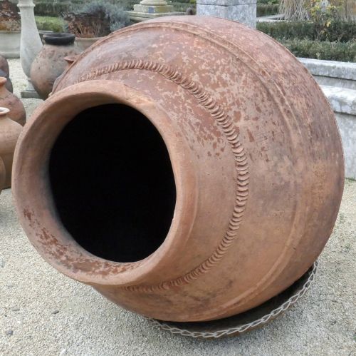 Grosse jarre provençale en terre cuite par Les Matériaux Anciens en Provence Alain BIDAL