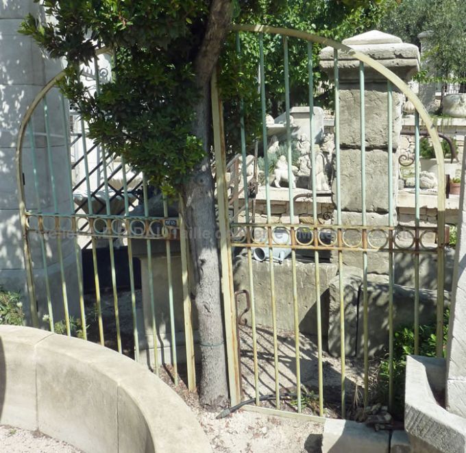 Old wrought iron gate sold complete - an original iron gate for a small entrance.