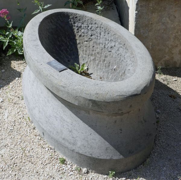 Antique stone trough for sale at Alain Bidal Antique Materials in Provence