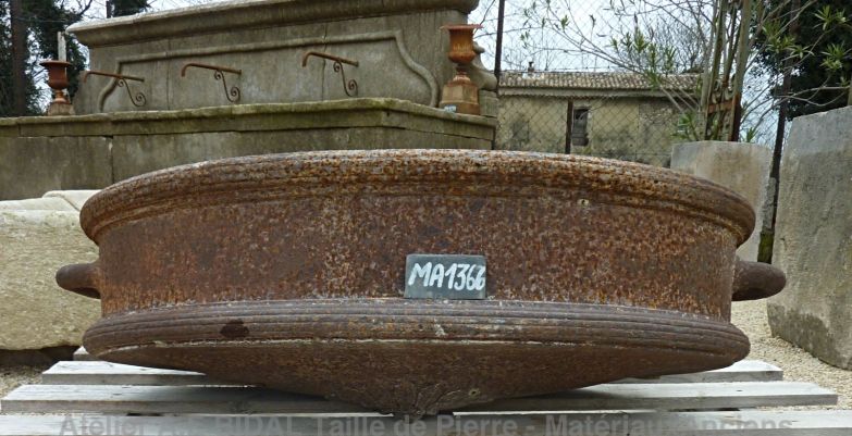 Beautiful old trough - circular oval shaoed trough.