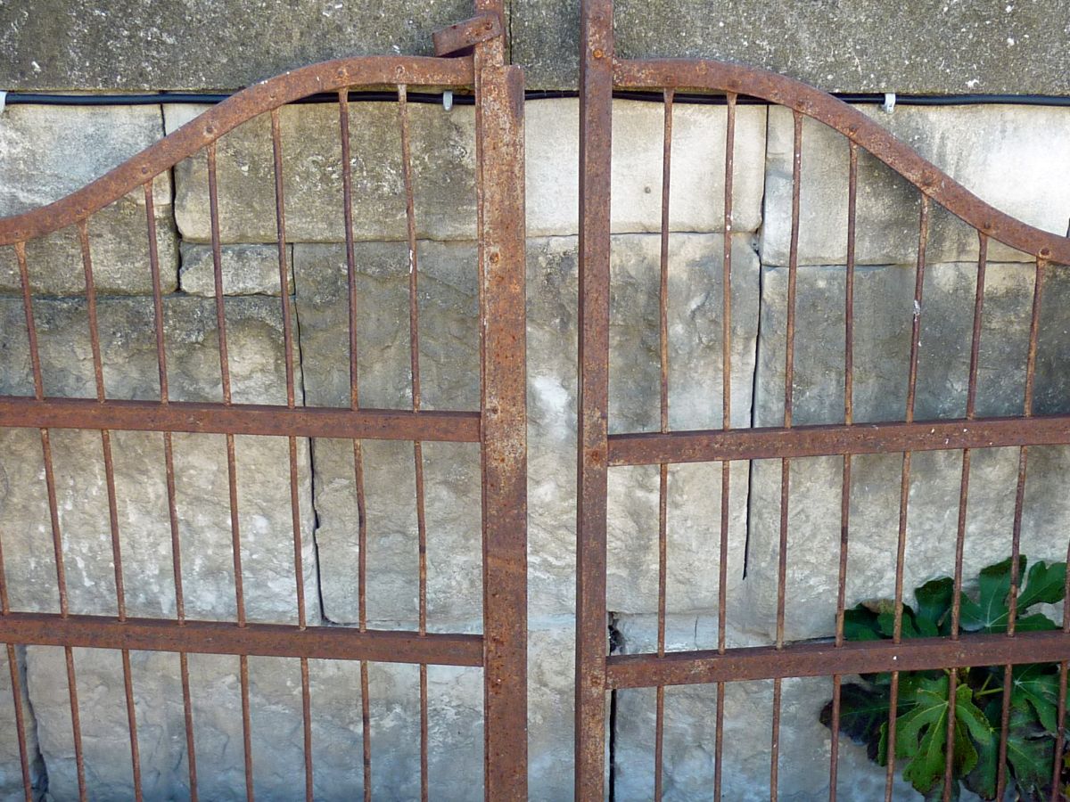 Antique wrought-iron doors & small gates