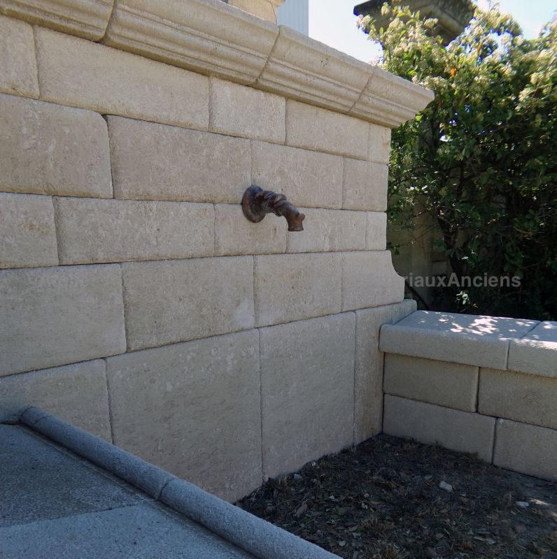 Wide selection of stone fountains and basins to enhance your garden available at Atelier Alain BIDAL in Provence