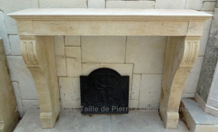 Cheminée ancienne de bourgogne