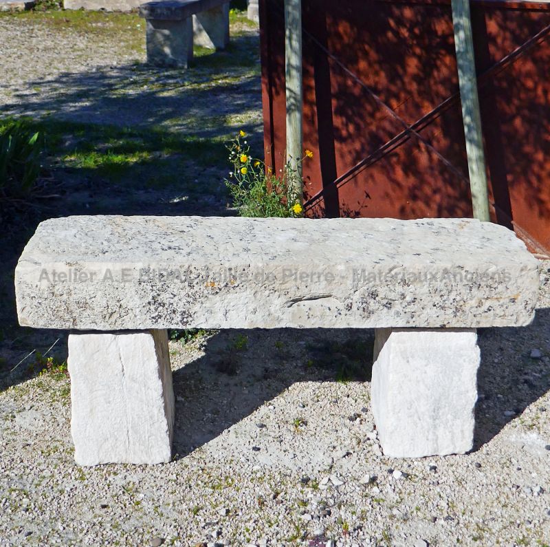 Small stone 2025 garden bench