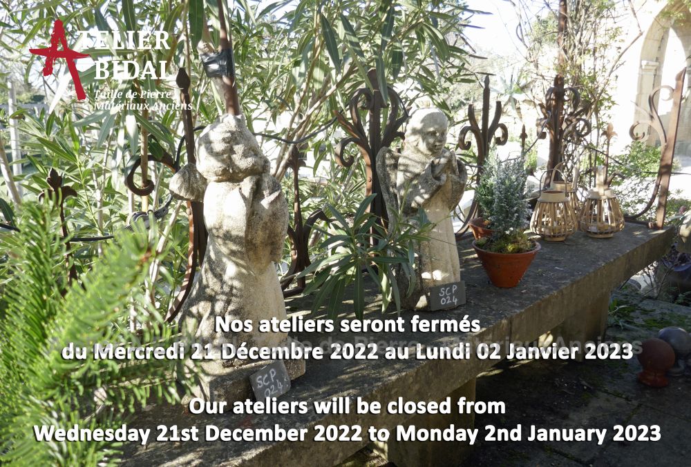 The Antique Materials Alain Bidal ǀ End of year closing dates 2022