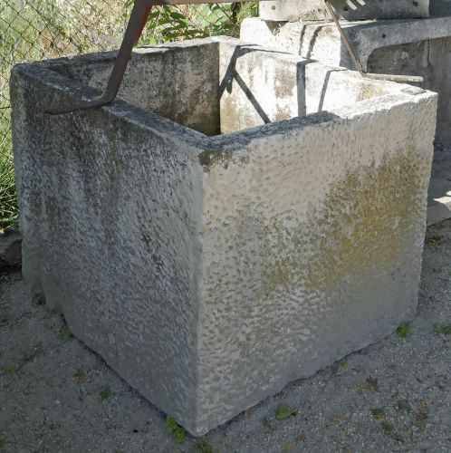 Antique stone trough that can have many uses - rectangular trough with a nice depth.