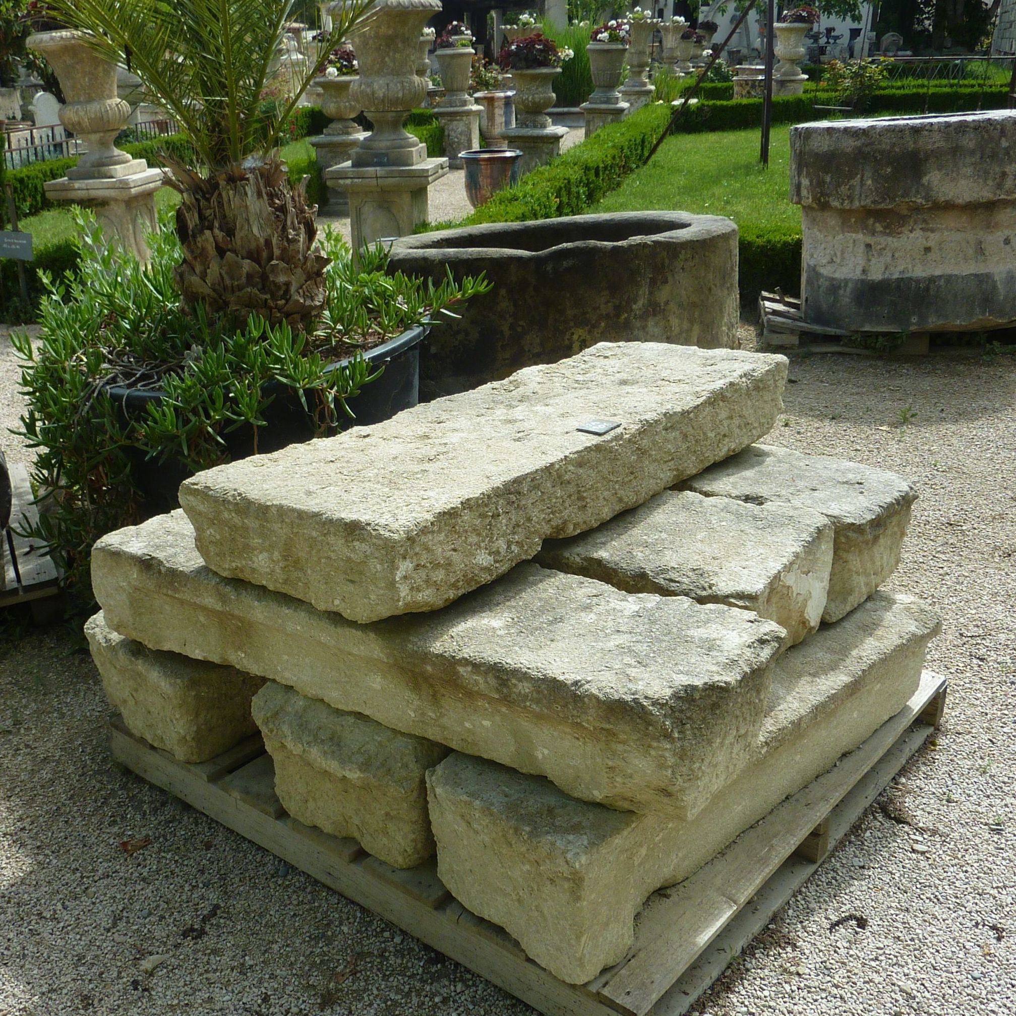 Stair steps and door sill made of old stone.