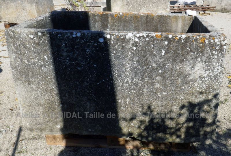 Old stone trough by the antique materials' dealer in Provence Alain BIDAL