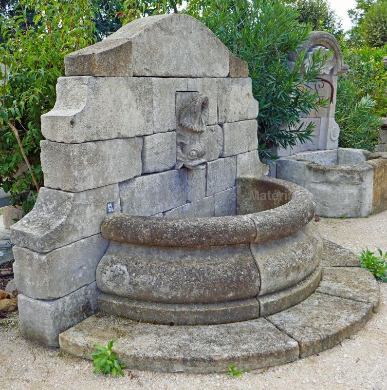 A wall fountain for the garden decoration | Garden fountain made of authentic reclaimed material.