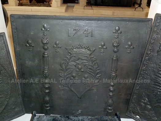 Plaque de fonte 1741 ** VENDUE