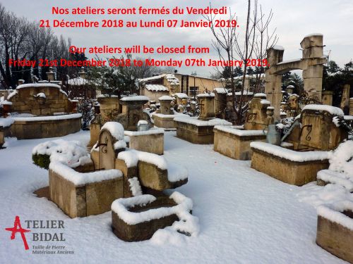 Les Matériaux Anciens Alain Bidal en Provence ǀ Dates de fermeture de fin d'année 2018