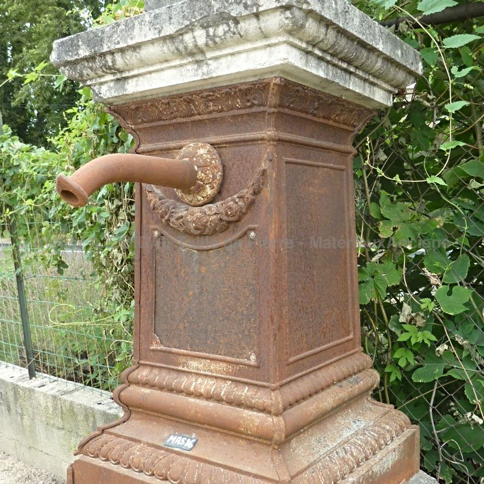 Water point for an outdoor water point - water point made of old cast iron.