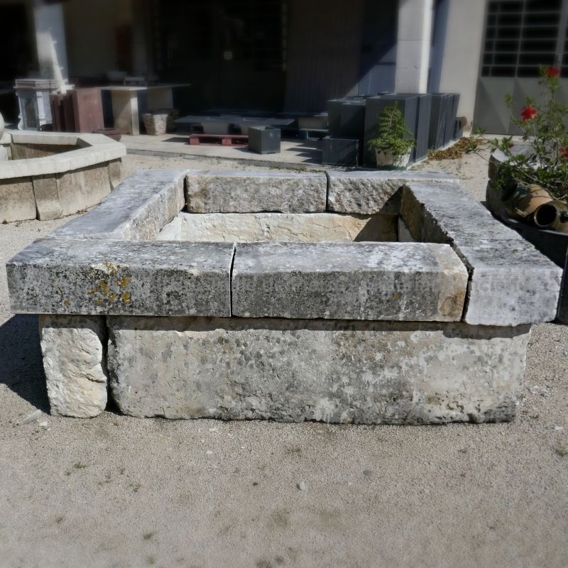 Decoration element for the garden | Old stone pond with rustic charm