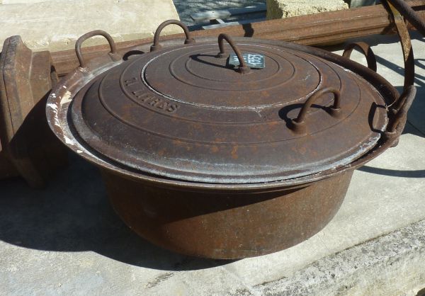 Grand soufflet de cheminée en bois noir Antique, o – Grandado