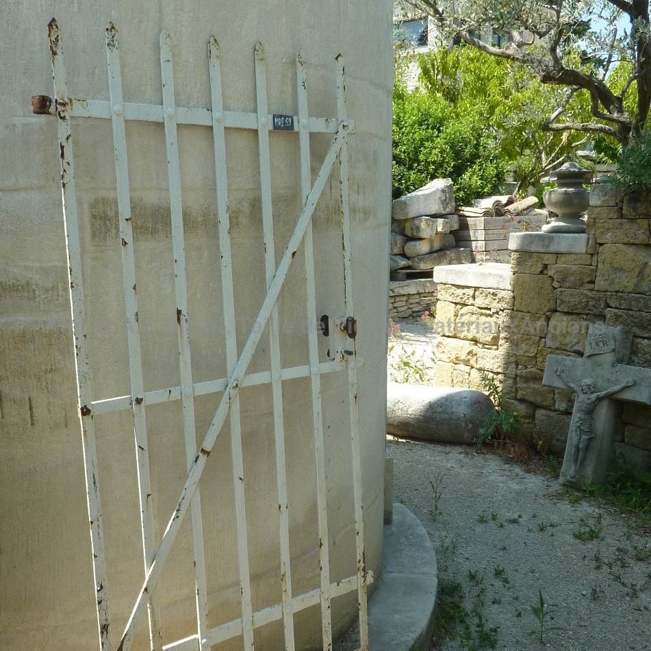 Old gate -  riveted wrought iron gate that we discovered in a Provence farm.