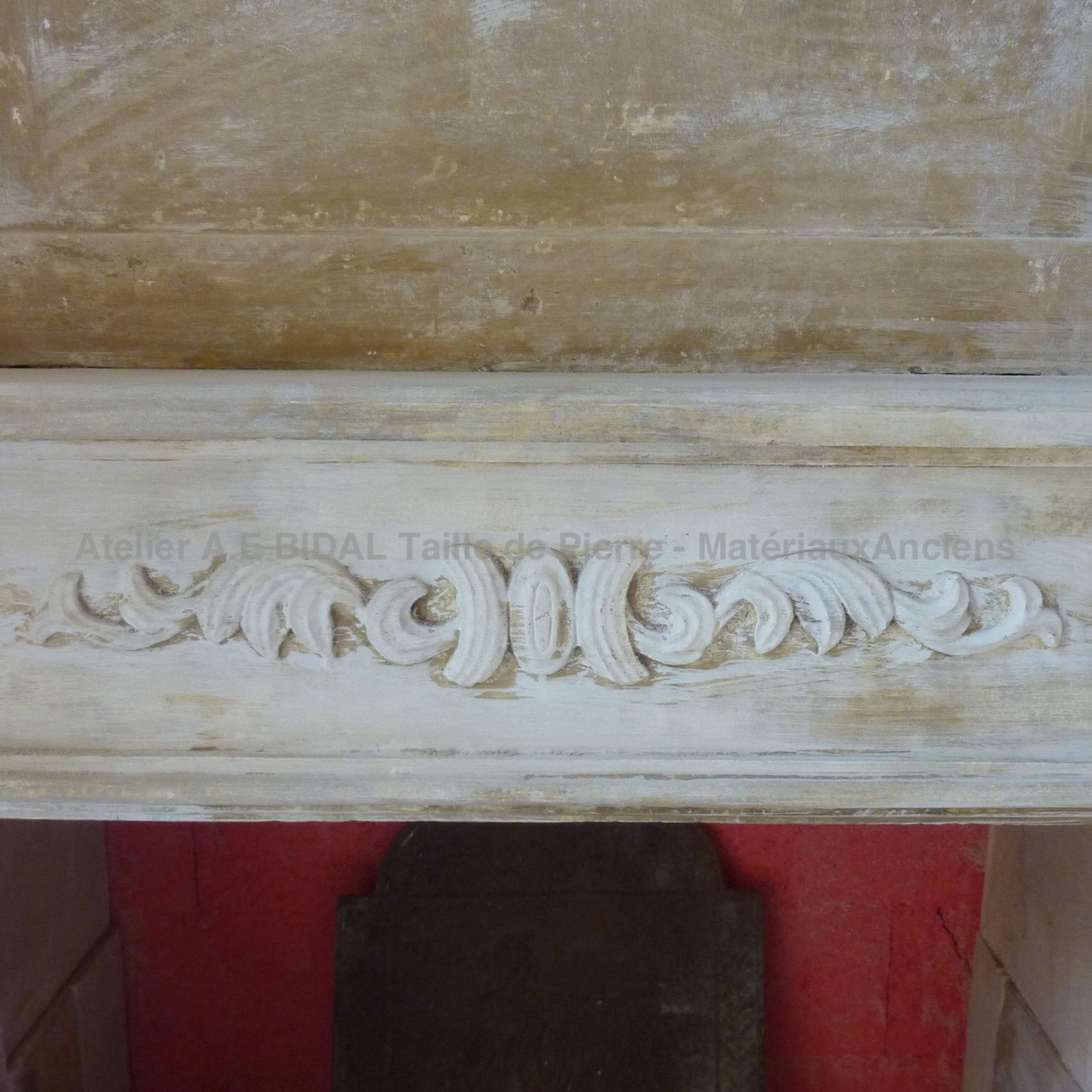 Old fireplace - a Louis XVI fireplace.