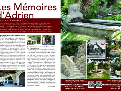 Article paru dans le magazine Maison & Jardin Actuels de Février / Mars 2015.