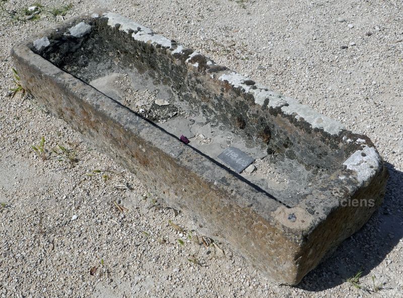 Long antique stone trough - Antique trough in stone by Alain Bidal antique materials.