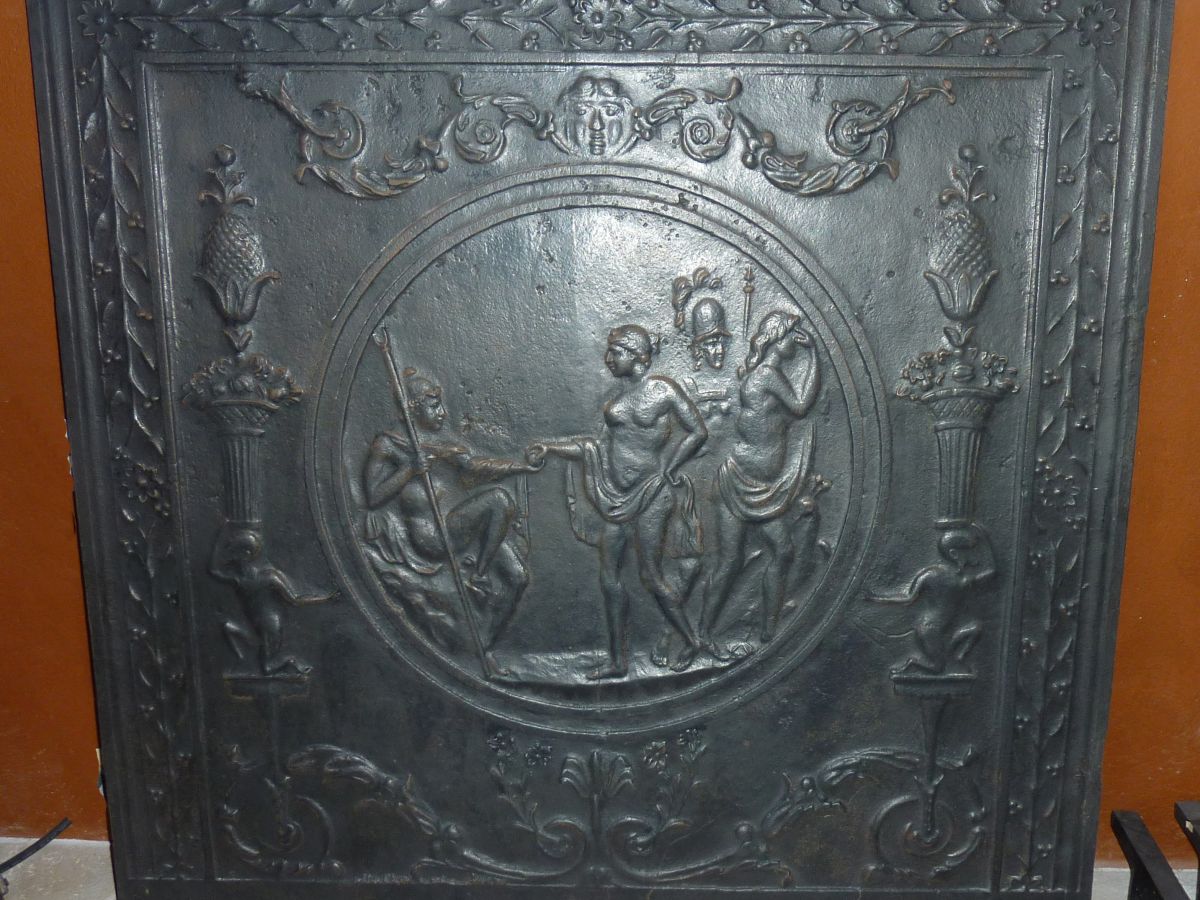 Plaques de cheminée en fonte