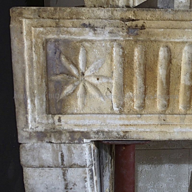 Cheminée Louis xvi - cheminée richement décorée.