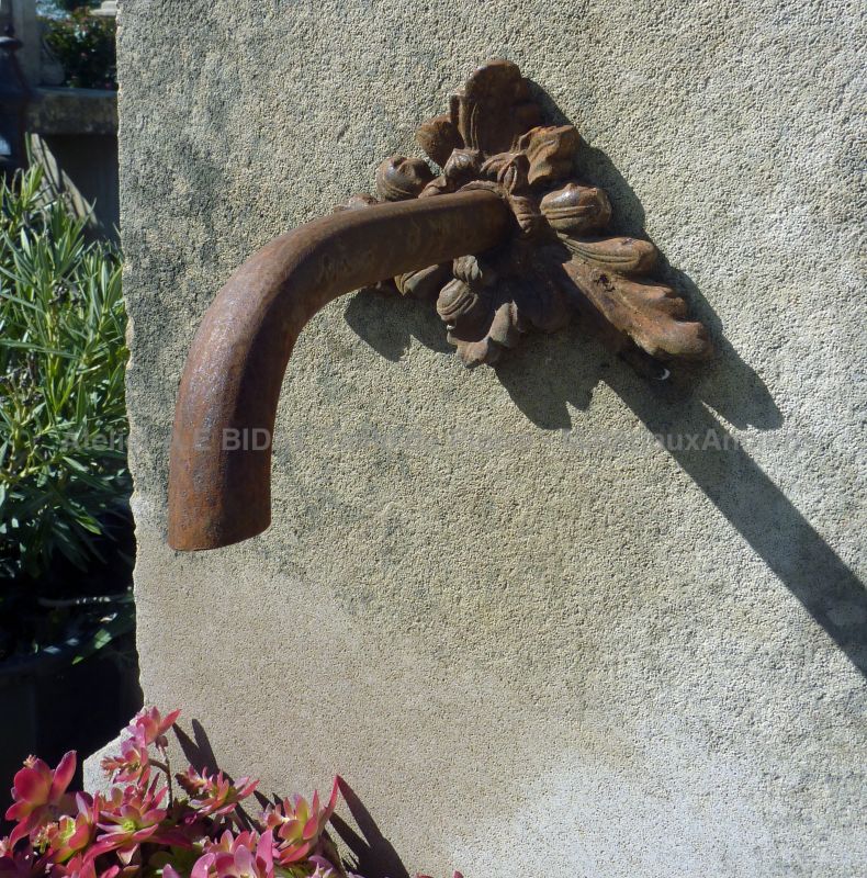 Fontaine centrale à double bac massif pour aménagement du jardin
