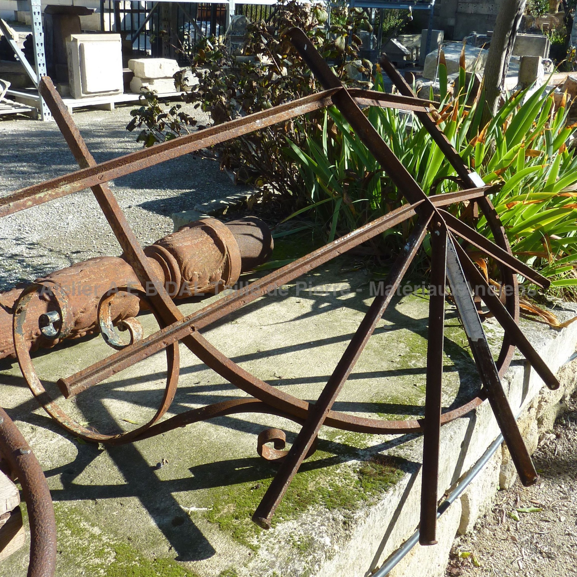 Auvent en fer forgé - marquise en fer forgé