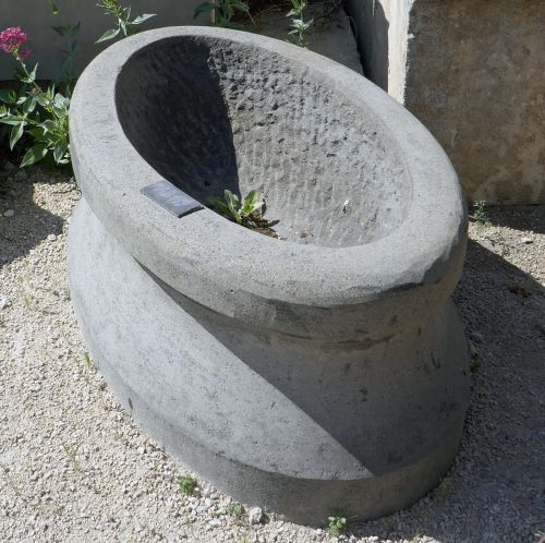 Antique stone trough for sale at Alain Bidal Antique Materials in Provence