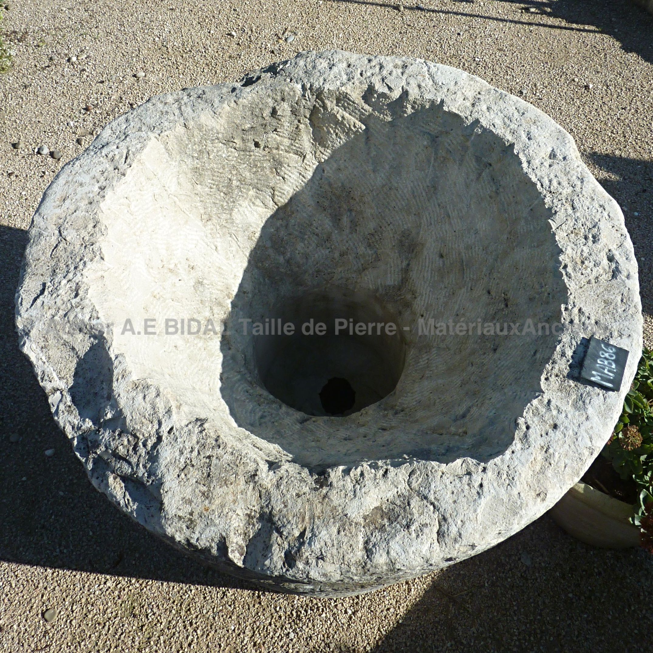 Craft made circular basin