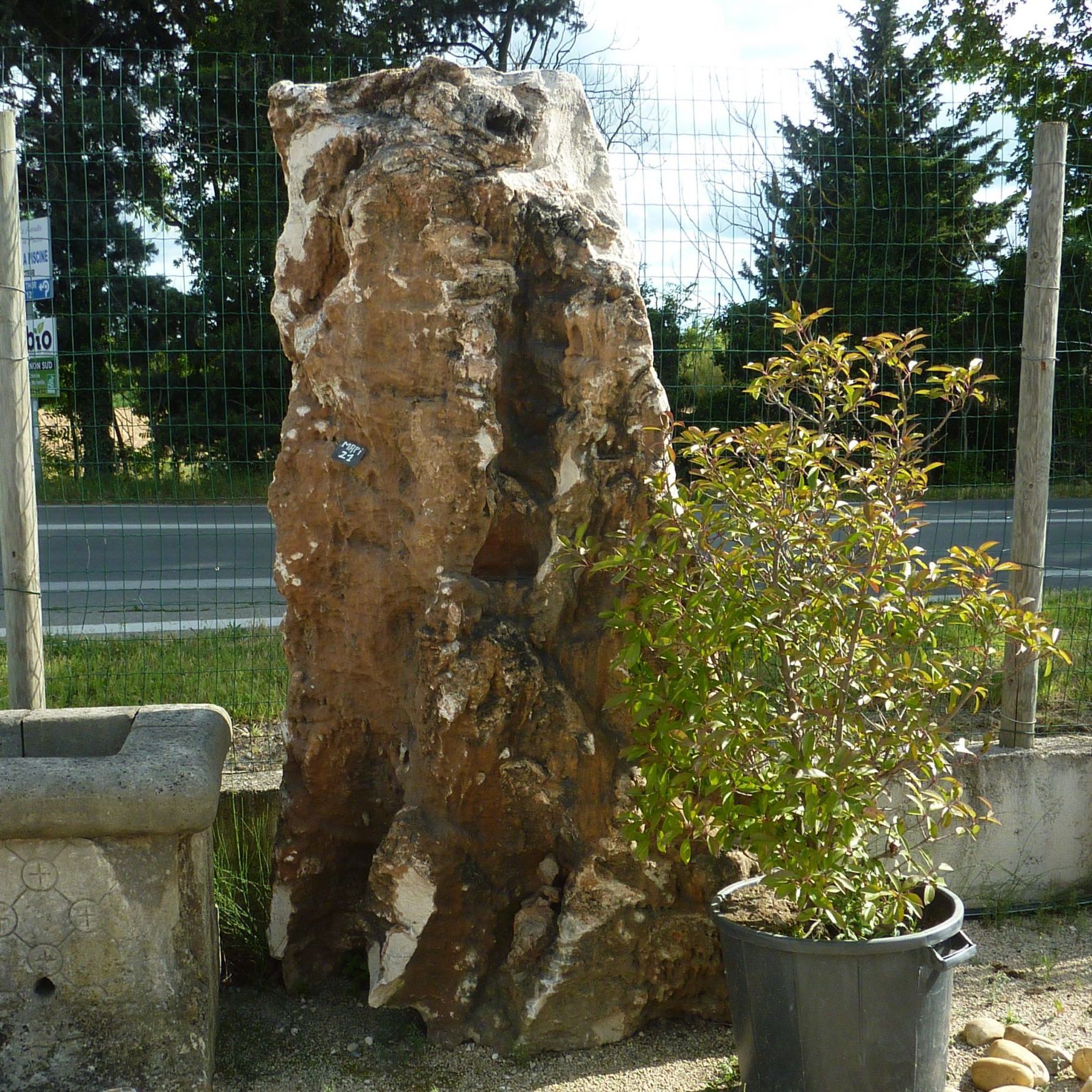 Old pillar - solid stone block