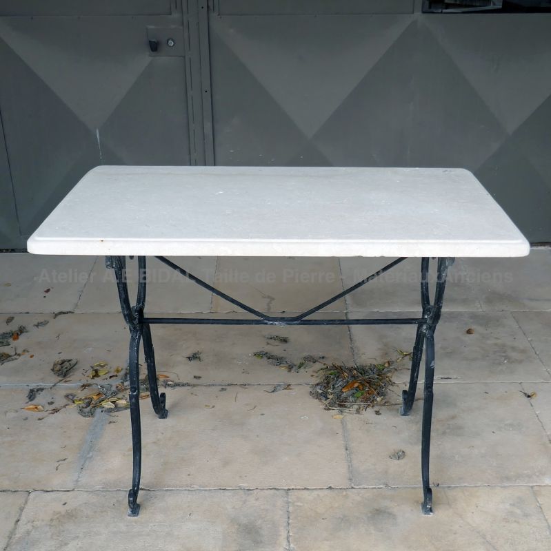 Vintage furniture : bistro table by Alain BIDAL, Antique Materials Provence
