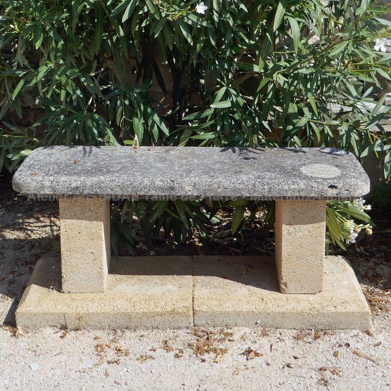 Small stone garden bench outlet