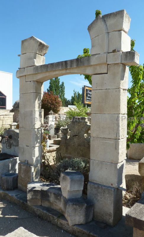 Door frame with bevelled edges.