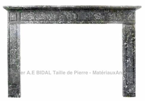 Cheminée marbre brèche Louis 16 - cheminée marbre gris.