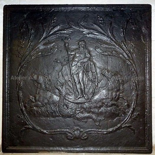 Plaque de fonte baroque ** VENDUE