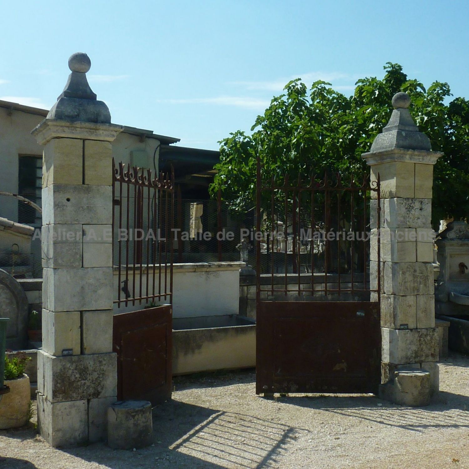 Old pillar - an old pillar with a charming natural patina.
